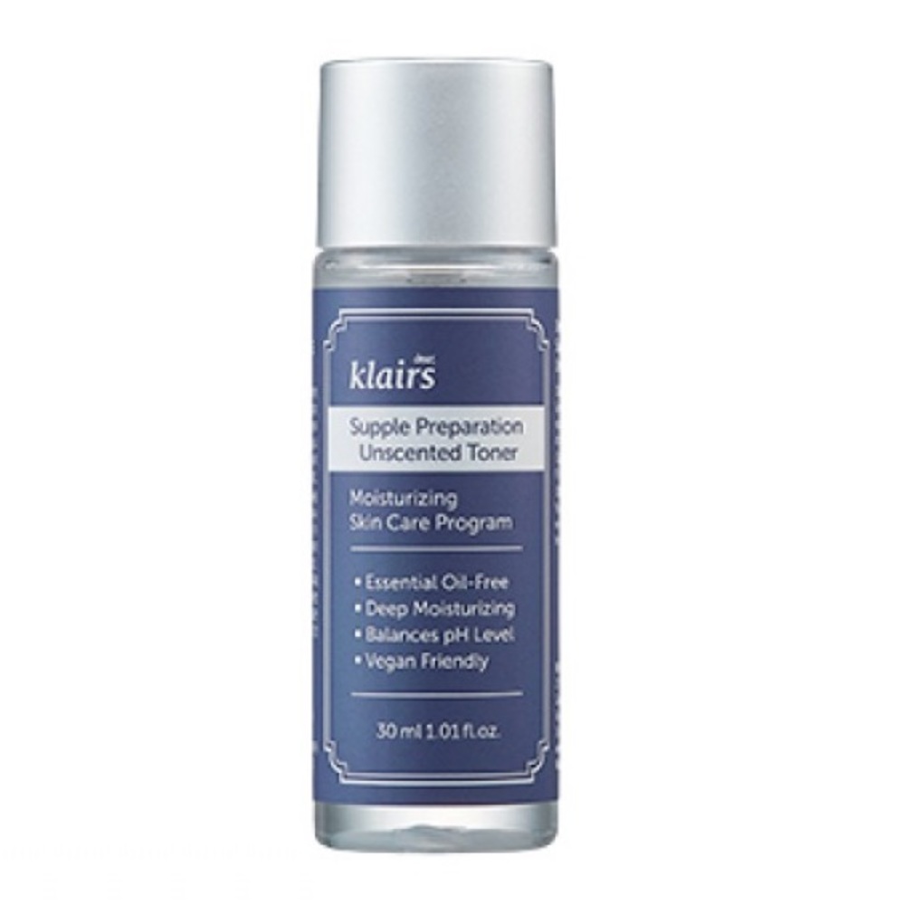 $4❤️‍🔥 Klairs Supple Prepartion Unscented Toner Travel Size 🪞 NEW IN BOX Dear